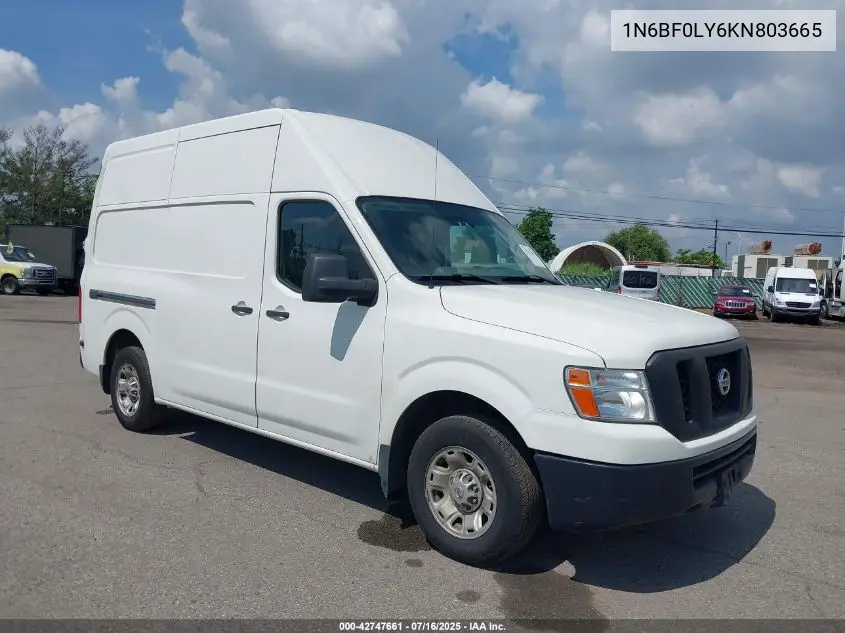 2019 Nissan Nv Cargo Nv2500 Hd Sv V6 VIN: 1N6BF0LY6KN803665 Lot: 42747661