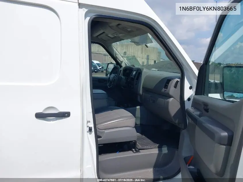 2019 Nissan Nv Cargo Nv2500 Hd Sv V6 VIN: 1N6BF0LY6KN803665 Lot: 42747661
