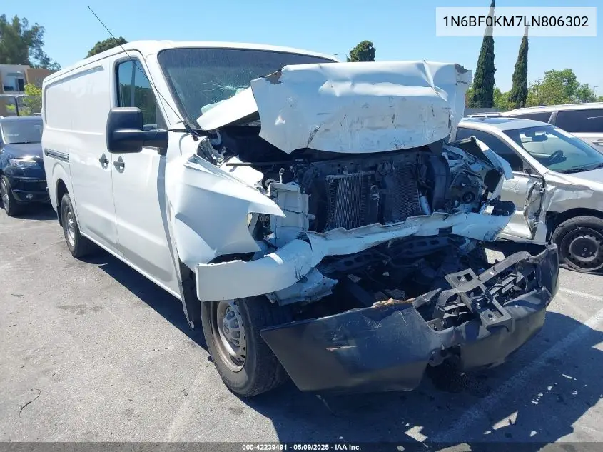 2020 Nissan Nv Cargo Nv1500 S Standard Roof V6 VIN: 1N6BF0KM7LN806302 Lot: 42239491