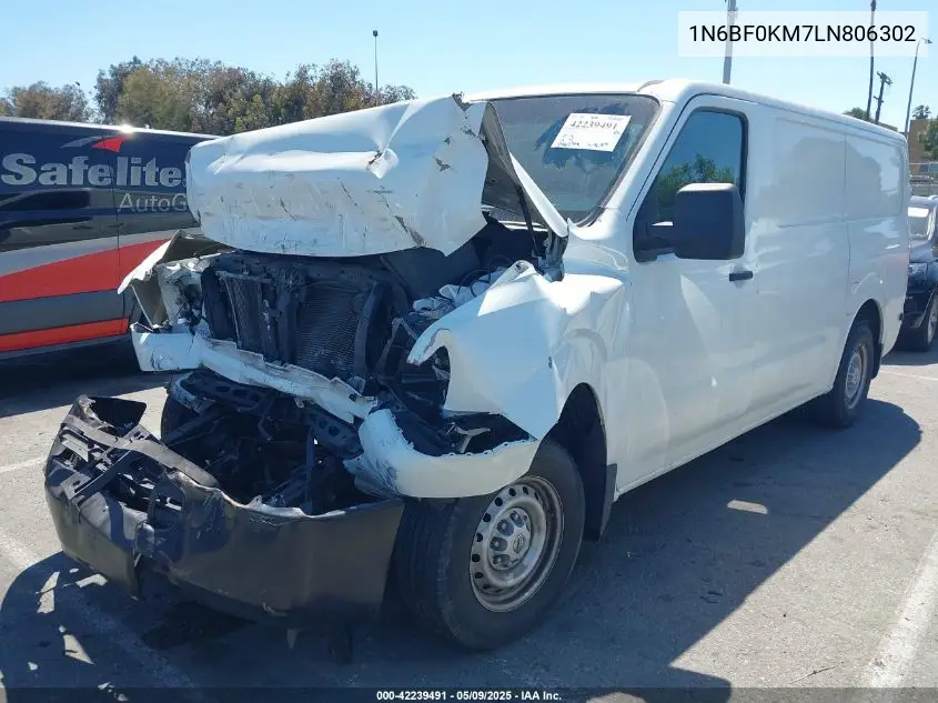 2020 Nissan Nv Cargo Nv1500 S Standard Roof V6 VIN: 1N6BF0KM7LN806302 Lot: 42239491