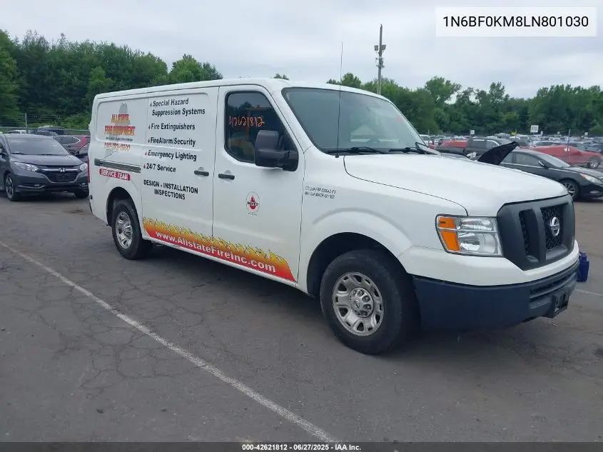 2020 Nissan Nv Cargo Nv1500 Sv Standard Roof V6 VIN: 1N6BF0KM8LN801030 Lot: 42621812