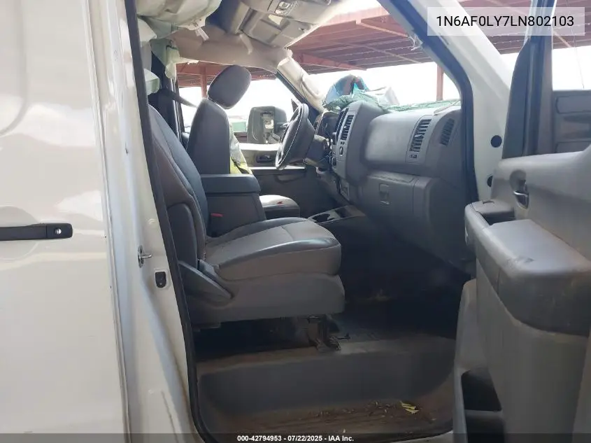 2020 Nissan Nv Cargo Nv2500 Hd Sv High Roof V8 VIN: 1N6AF0LY7LN802103 Lot: 42794953