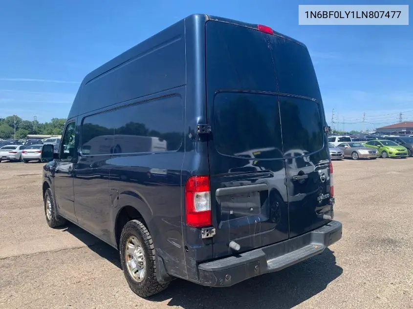 2020 Nissan Nv Cargo Nv2500 Hd Sv High Roof V6 VIN: 1N6BF0LY1LN807477 Lot: 42826182