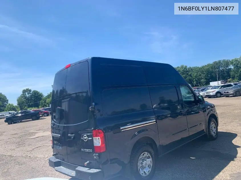 2020 Nissan Nv Cargo Nv2500 Hd Sv High Roof V6 VIN: 1N6BF0LY1LN807477 Lot: 42826182