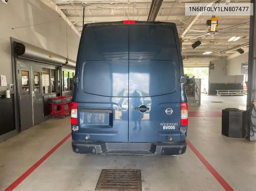 2020 Nissan Nv Cargo Nv2500 Hd Sv High Roof V6 VIN: 1N6BF0LY1LN807477 Lot: 42826182
