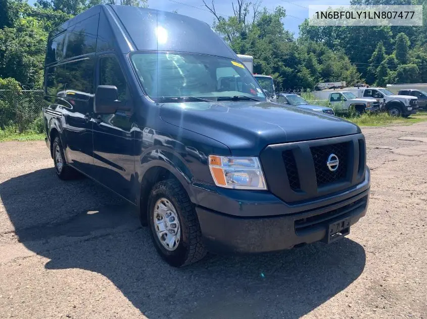 2020 Nissan Nv Cargo Nv2500 Hd Sv High Roof V6 VIN: 1N6BF0LY1LN807477 Lot: 42826182