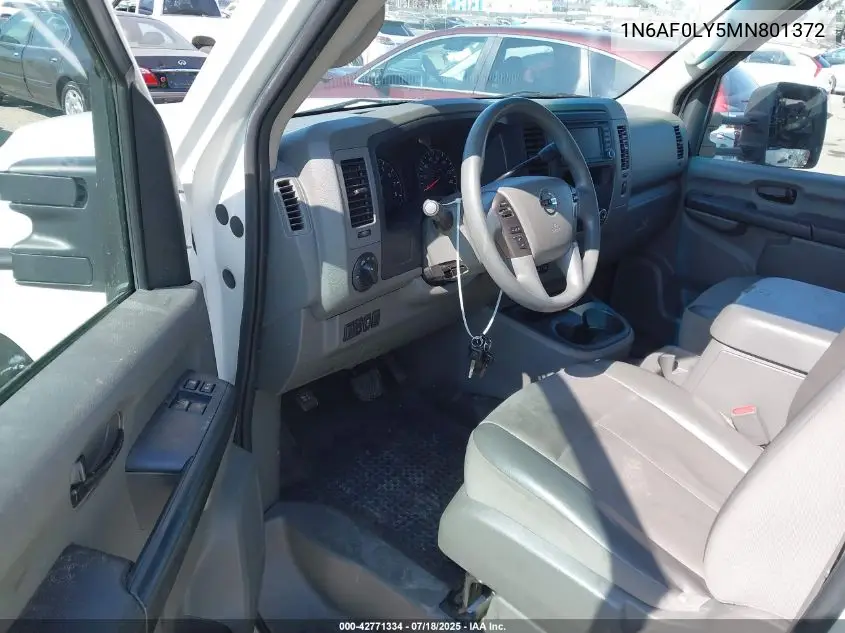2021 Nissan Nv Cargo Sv High Roof V8 VIN: 1N6AF0LY5MN801372 Lot: 42771334