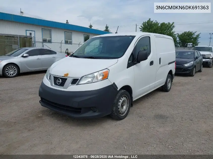 2013 Nissan Nv200 2.5S/2.5Sv VIN: 3N6CM0KN6DK691363 Lot: 12343575