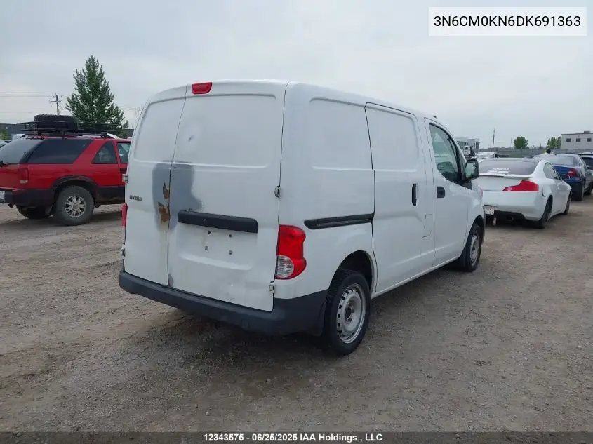 2013 Nissan Nv200 2.5S/2.5Sv VIN: 3N6CM0KN6DK691363 Lot: 12343575