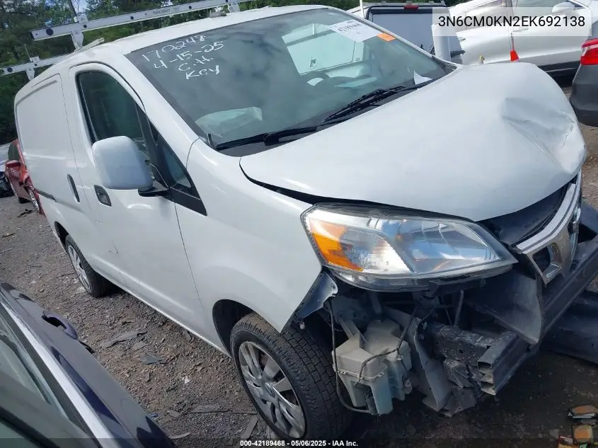 2014 Nissan Nv200 Sv VIN: 3N6CM0KN2EK692138 Lot: 42189468