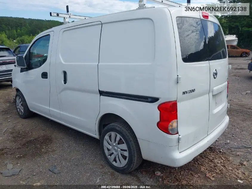 2014 Nissan Nv200 Sv VIN: 3N6CM0KN2EK692138 Lot: 42189468