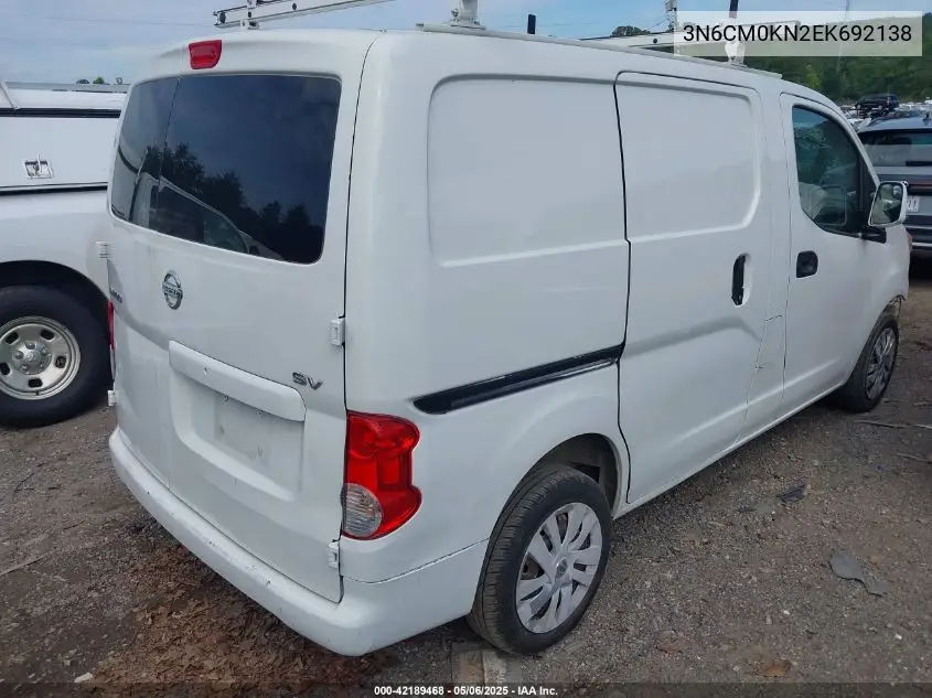 2014 Nissan Nv200 Sv VIN: 3N6CM0KN2EK692138 Lot: 42189468