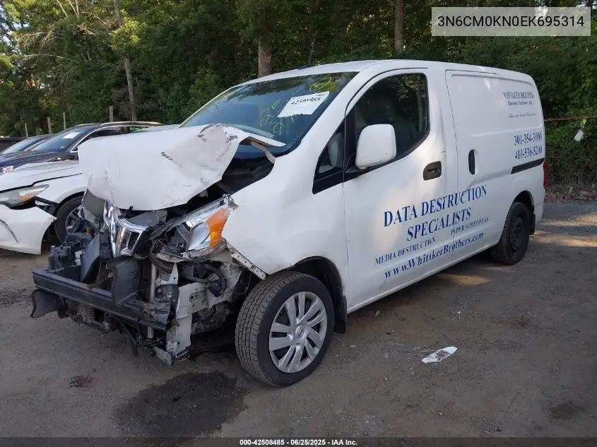 2014 Nissan Nv200 Sv VIN: 3N6CM0KN0EK695314 Lot: 42508485