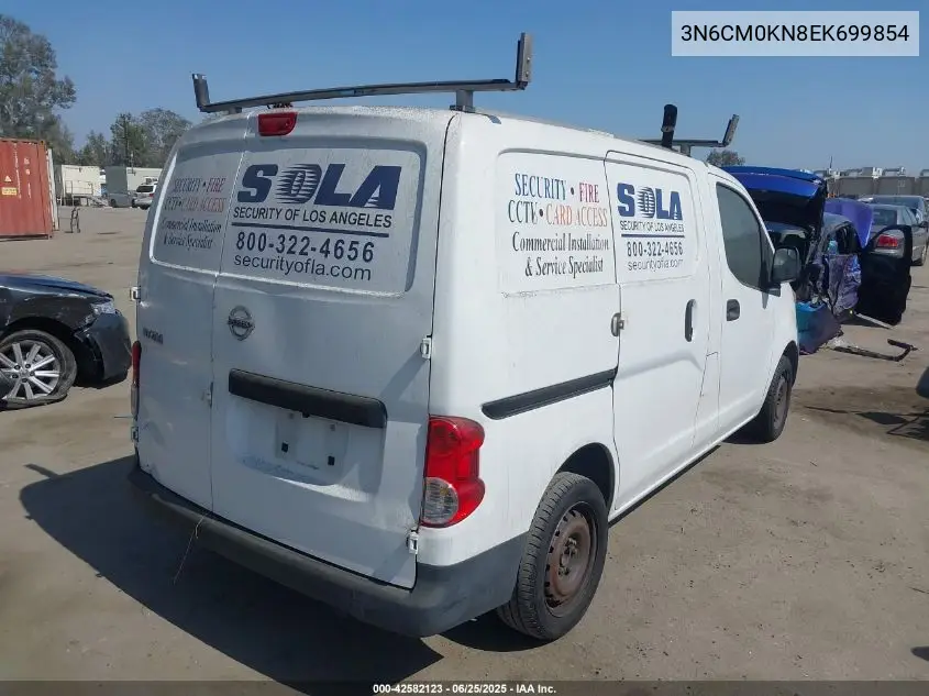 2014 Nissan Nv200 S VIN: 3N6CM0KN8EK699854 Lot: 42582123