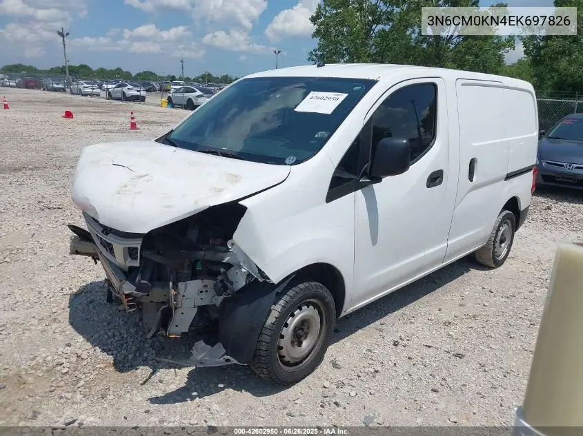 2014 Nissan Nv200 S/Sv VIN: 3N6CM0KN4EK697826 Lot: 42602950