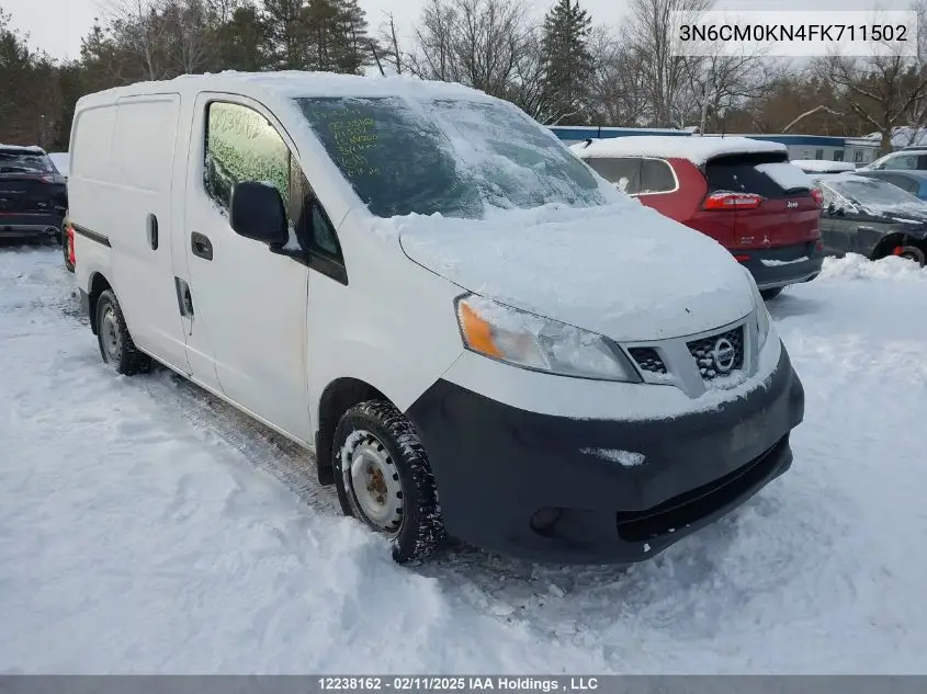 2015 Nissan Nv200 2.5S/2.5Sv VIN: 3N6CM0KN4FK711502 Lot: 12238162