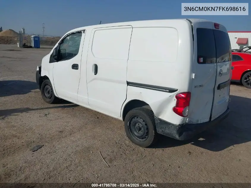2015 Nissan Nv200 S VIN: 3N6CM0KN7FK698616 Lot: 41795708