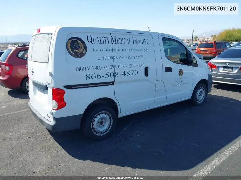 2015 Nissan Nv200 Sv VIN: 3N6CM0KN6FK701120 Lot: 41971475