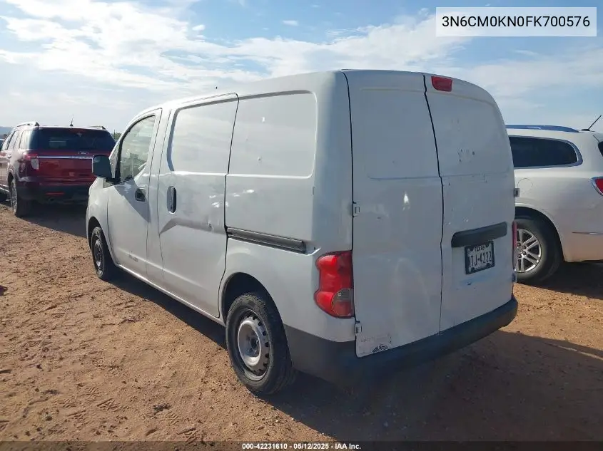 2015 Nissan Nv200 S/Sv VIN: 3N6CM0KN0FK700576 Lot: 42231610