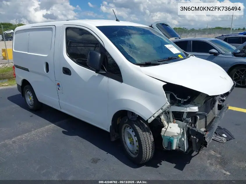 2015 Nissan Nv200 S VIN: 3N6CM0KN2FK736494 Lot: 42246762