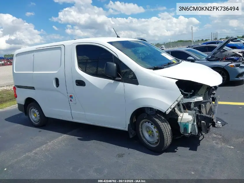 2015 Nissan Nv200 S VIN: 3N6CM0KN2FK736494 Lot: 42246762