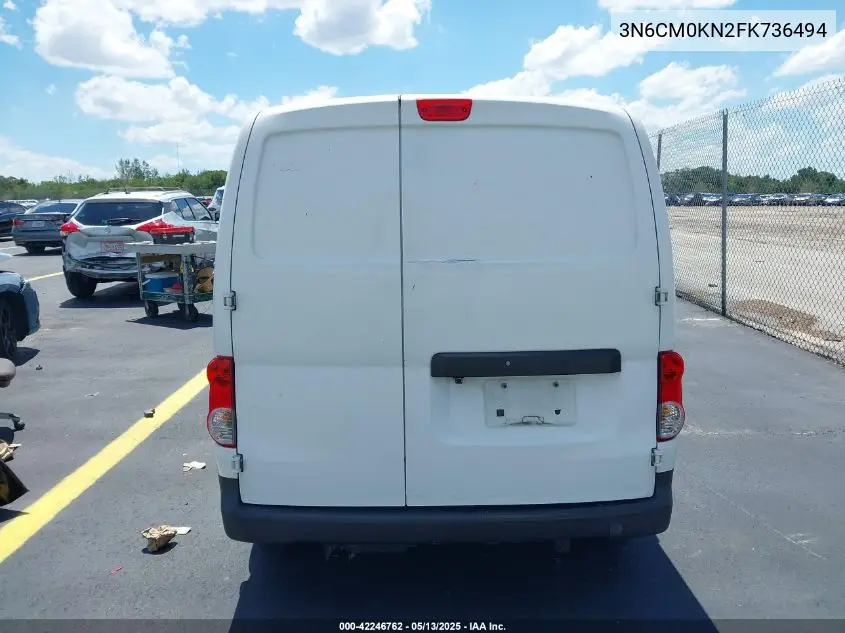 2015 Nissan Nv200 S VIN: 3N6CM0KN2FK736494 Lot: 42246762