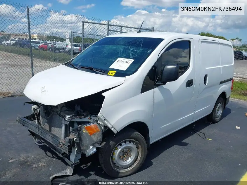2015 Nissan Nv200 S VIN: 3N6CM0KN2FK736494 Lot: 42246762