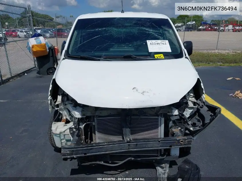 2015 Nissan Nv200 S VIN: 3N6CM0KN2FK736494 Lot: 42246762