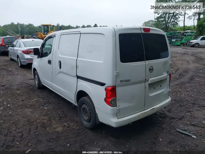 2015 Nissan Nv200 Sv VIN: 3N6CM0KN0FK736543 Lot: 42462093