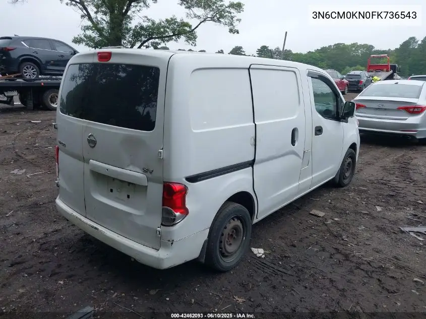 2015 Nissan Nv200 Sv VIN: 3N6CM0KN0FK736543 Lot: 42462093