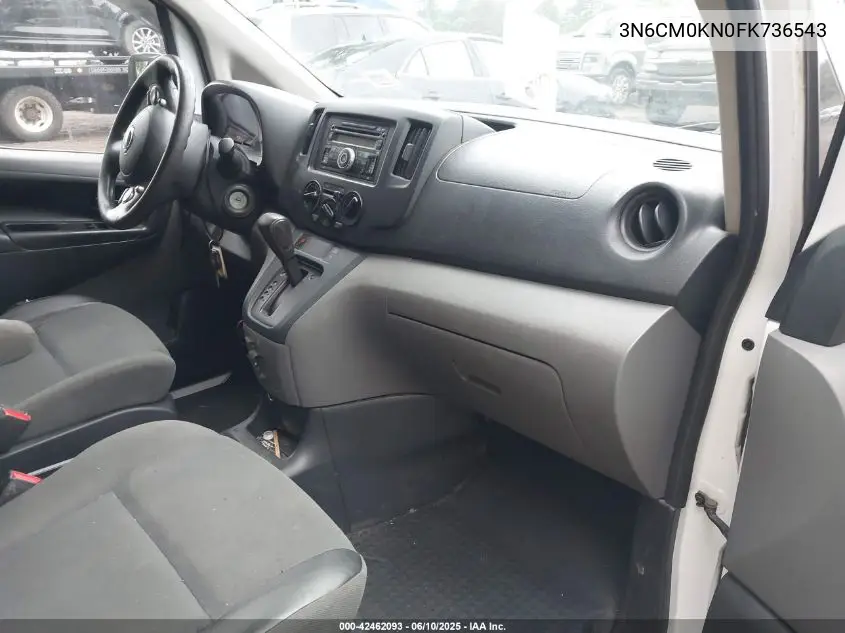 2015 Nissan Nv200 Sv VIN: 3N6CM0KN0FK736543 Lot: 42462093