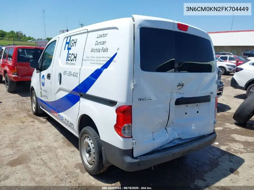 2015 Nissan Nv200 Sv VIN: 3N6CM0KN2FK704449 Lot: 42492552