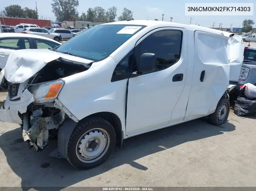 2015 Nissan Nv200 Sv VIN: 3N6CM0KN2FK714303 Lot: 42515743