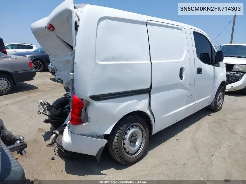 2015 Nissan Nv200 Sv VIN: 3N6CM0KN2FK714303 Lot: 42515743