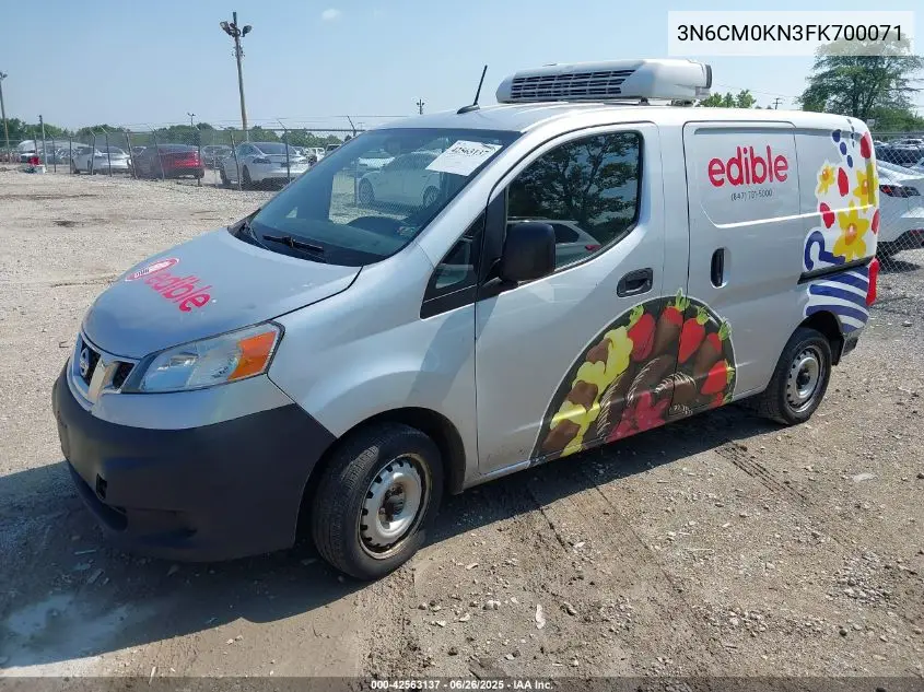 2015 Nissan Nv200 Sv VIN: 3N6CM0KN3FK700071 Lot: 42563137