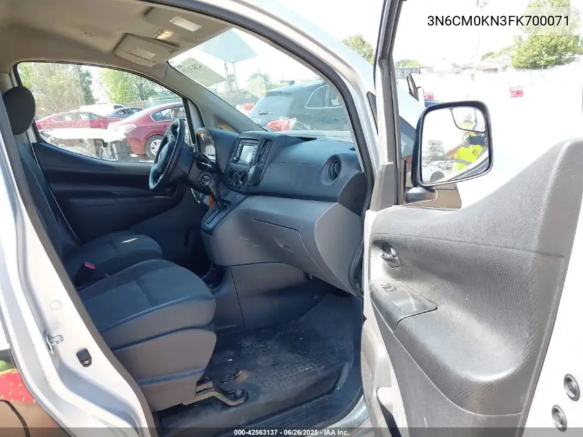 2015 Nissan Nv200 Sv VIN: 3N6CM0KN3FK700071 Lot: 42563137