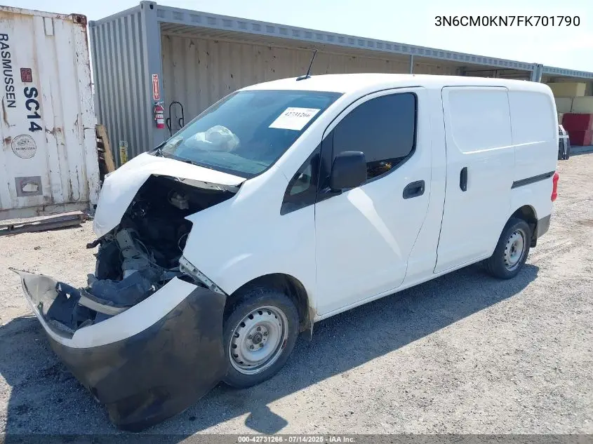 2015 Nissan Nv200 Sv VIN: 3N6CM0KN7FK701790 Lot: 42731266