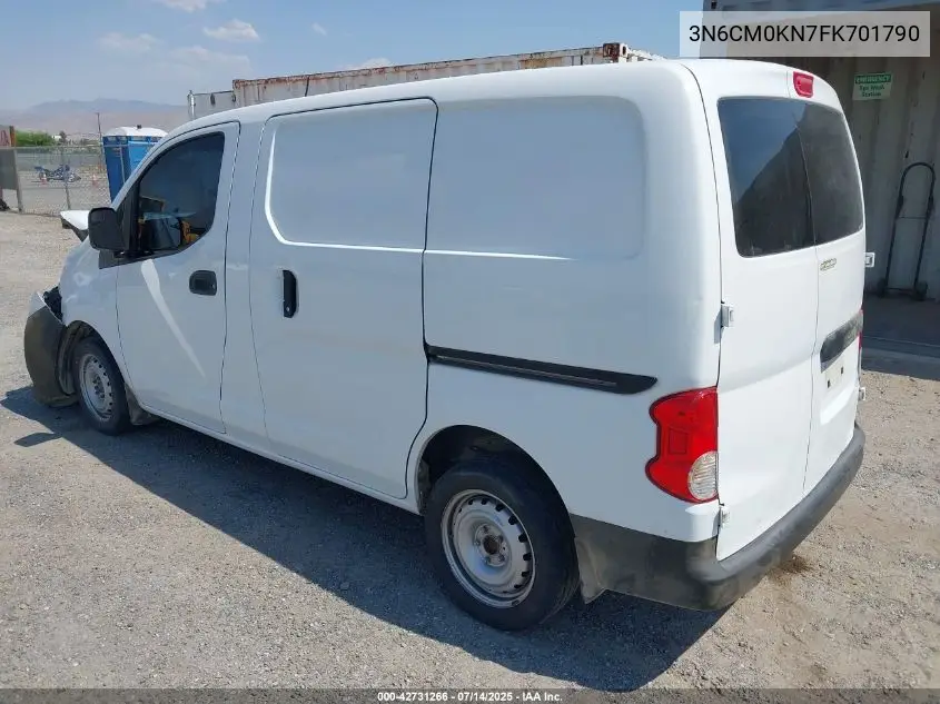 2015 Nissan Nv200 Sv VIN: 3N6CM0KN7FK701790 Lot: 42731266