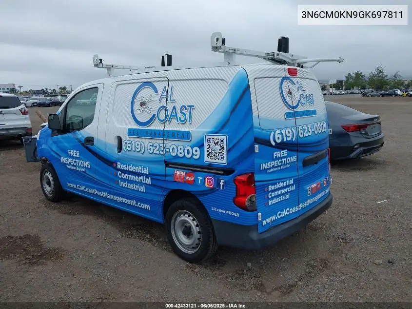 2016 Nissan Nv200 S/Sv VIN: 3N6CM0KN9GK697811 Lot: 42433121