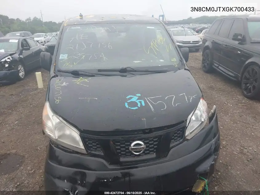 2016 Nissan Nv200 Taxi VIN: 3N8CM0JTXGK700433 Lot: 42472704
