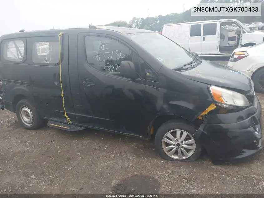 2016 Nissan Nv200 Taxi VIN: 3N8CM0JTXGK700433 Lot: 42472704