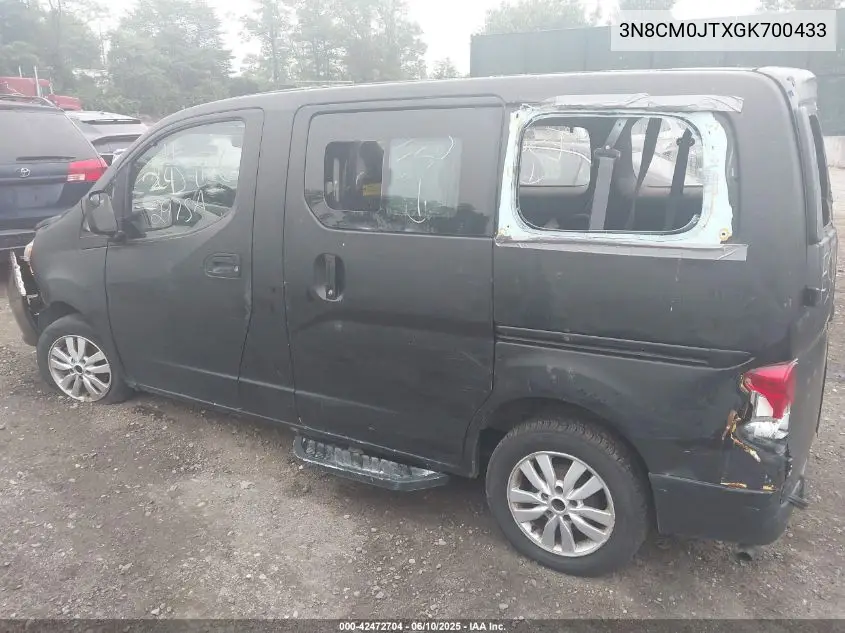 2016 Nissan Nv200 Taxi VIN: 3N8CM0JTXGK700433 Lot: 42472704