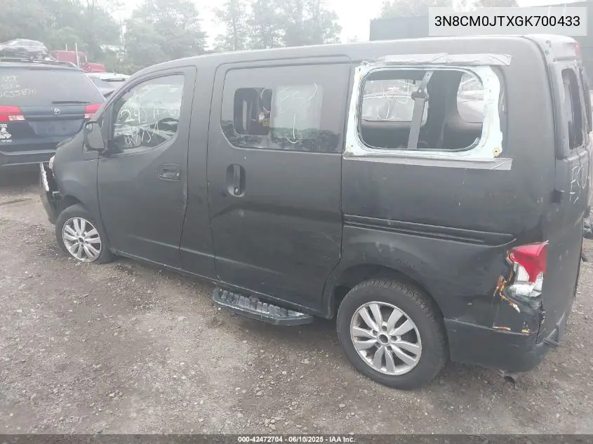 2016 Nissan Nv200 Taxi VIN: 3N8CM0JTXGK700433 Lot: 42472704