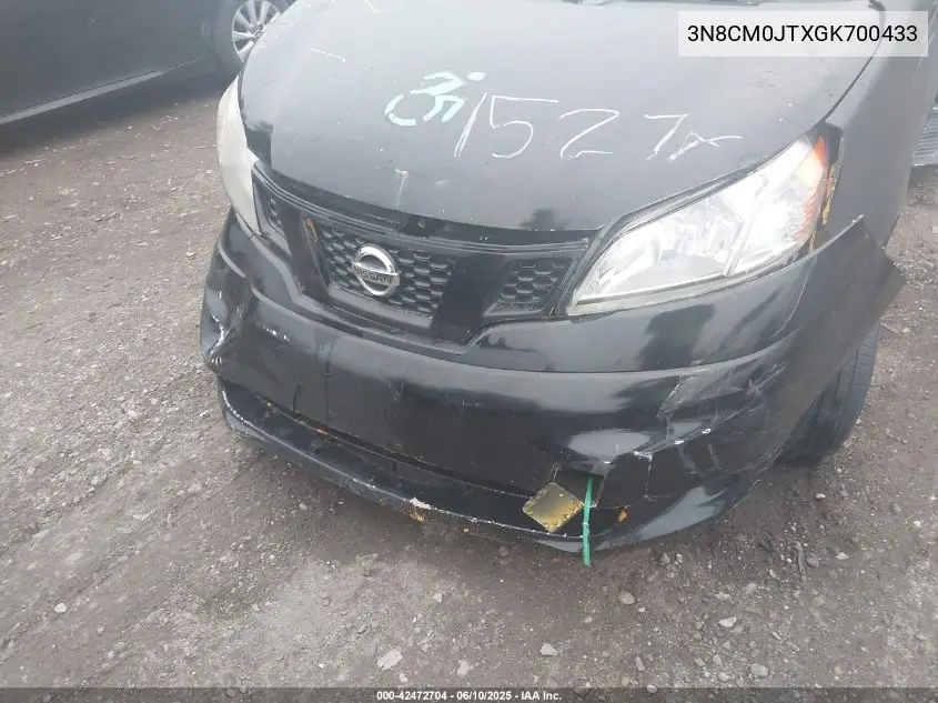 2016 Nissan Nv200 Taxi VIN: 3N8CM0JTXGK700433 Lot: 42472704