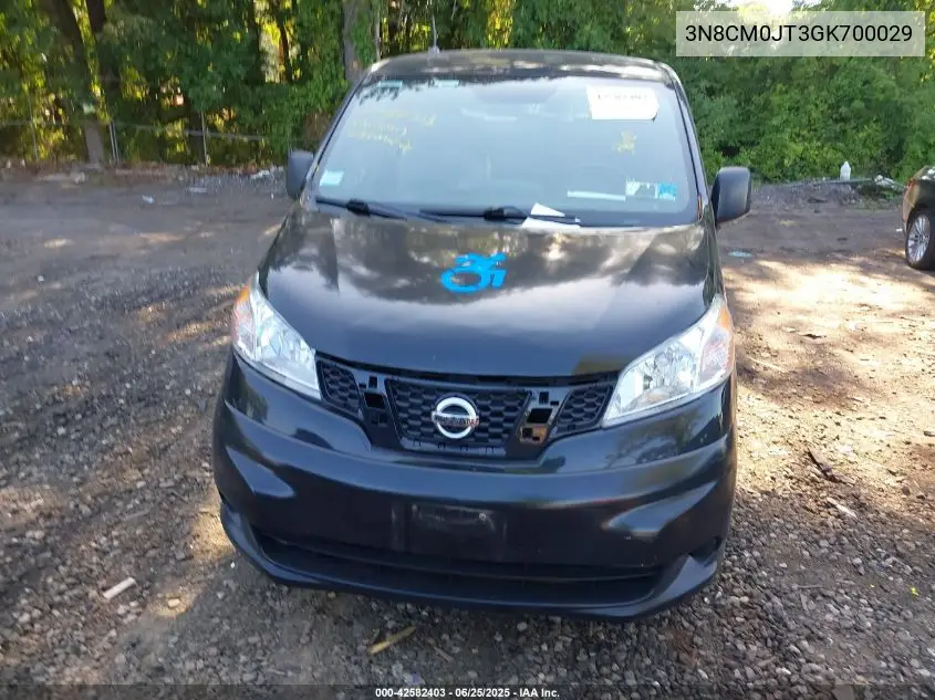 2016 Nissan Nv200 Taxi VIN: 3N8CM0JT3GK700029 Lot: 42582403