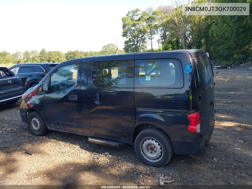 2016 Nissan Nv200 Taxi VIN: 3N8CM0JT3GK700029 Lot: 42582403