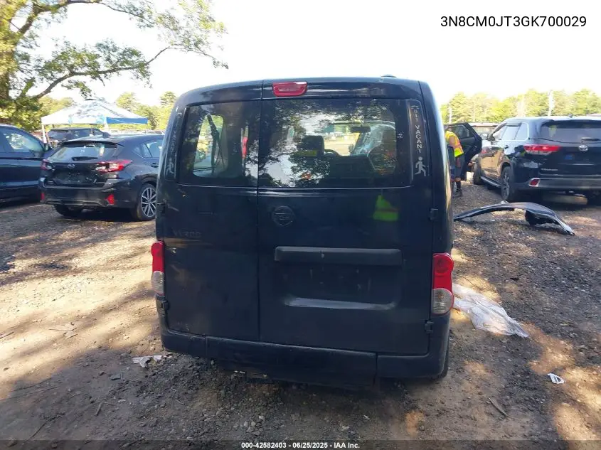 2016 Nissan Nv200 Taxi VIN: 3N8CM0JT3GK700029 Lot: 42582403