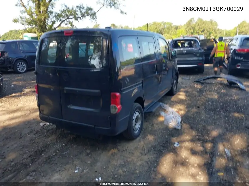 2016 Nissan Nv200 Taxi VIN: 3N8CM0JT3GK700029 Lot: 42582403