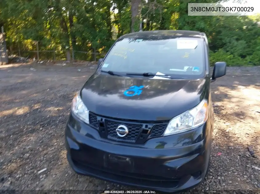 2016 Nissan Nv200 Taxi VIN: 3N8CM0JT3GK700029 Lot: 42582403