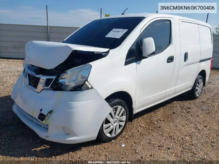 2016 Nissan Nv200 Sv VIN: 3N6CM0KN6GK700406 Lot: 42608431